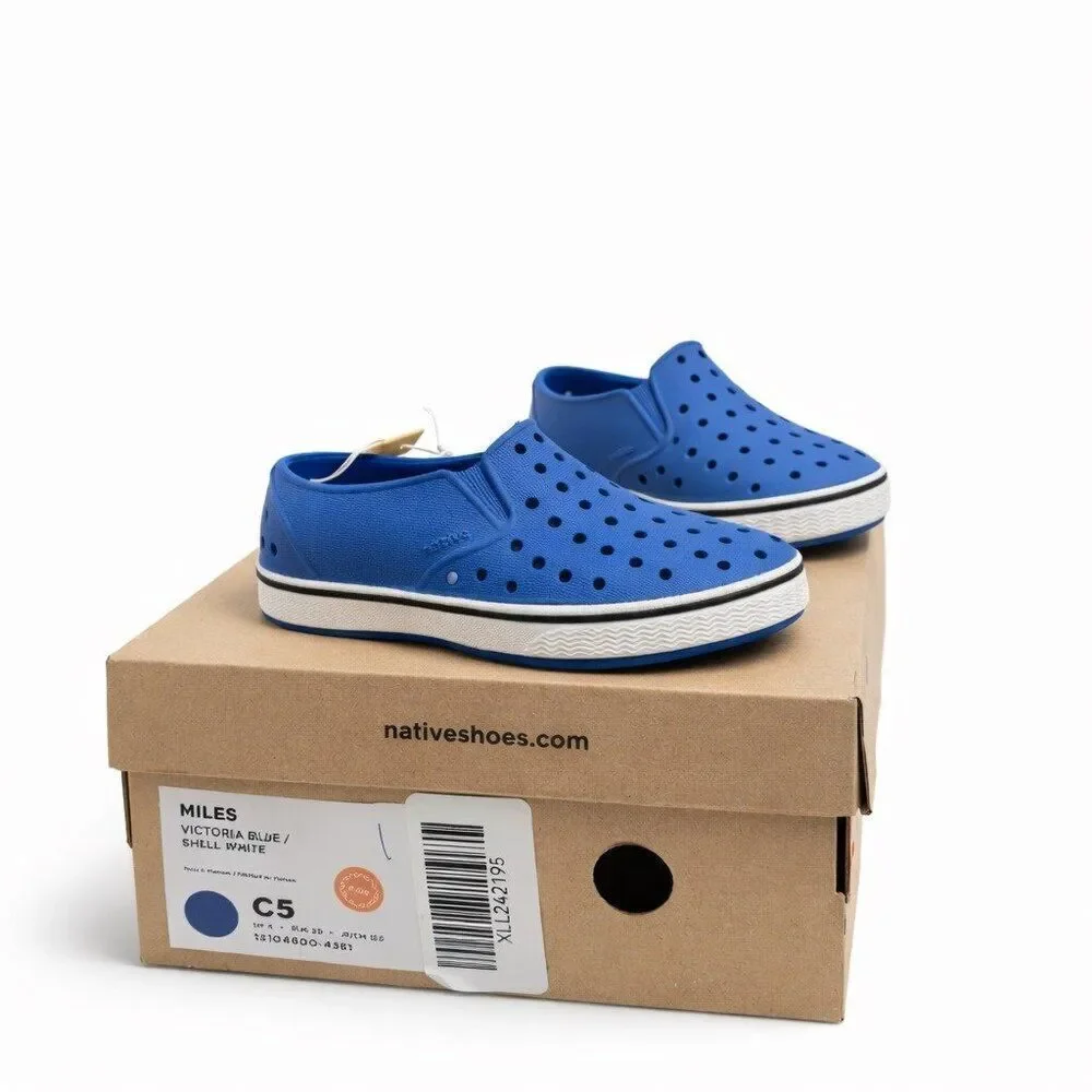 Native Jefferson Toddler Kids Slip-On Water Shoes Victoria Blue C5 Lightweight